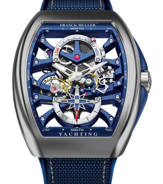 Franck Muller Vanguard Yachting Anchor Skeleton Replica Watch V 45 S6 PR SQT ANCRE FM YACHT (BL) ST